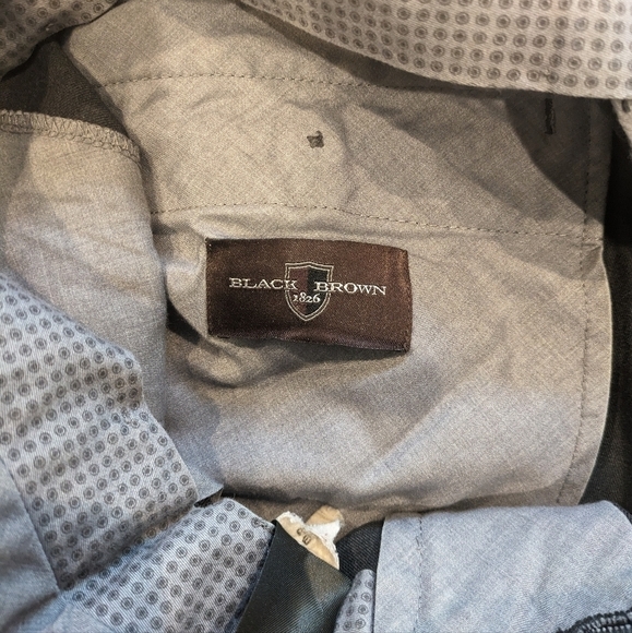 Black Brown Men's  Dress Pants 34x32 - Picture 4 of 5